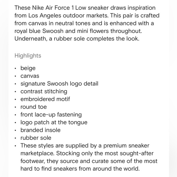 NIKE Air Force 1 Low “Los Angeles Flea” Sneakers - Picture 5 of 11